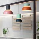 Sculptural Color Block Pendant Light
