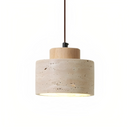Mediterranean Cylinder Stone Pendant Light