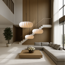 Japandi Ribbed Pendant Light
