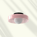 Sculptural Halo Disc Ceiling Light