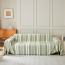 Neutral Stripe Sofa Cover