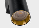 Obsidian Column Halo Wall Light