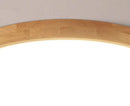 Wood Rim Flush Ceiling Light