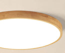 Wood Rim Flush Ceiling Light