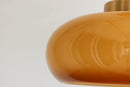 Vintage Amber Glass Ceiling Light