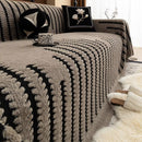 Loop Knit Stripe Sofa Cover