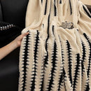 Loop Knit Stripe Sofa Cover