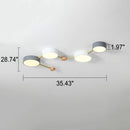 Brass Tri Disc Ceiling Light