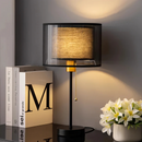 Smoked Linen Table Lamp