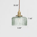 Brass Prism Glass Pendant Light