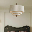 Sculptural Tiered Drum Pendant Light