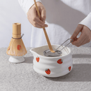 Strawberry Pour Bowl Matcha Set