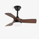 Carved Wood Blade Fan Light