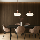 Nordic Sculpted Glass Pendant Light