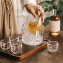 Hammered Glass Decanter Set