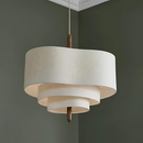 Sculptural Tiered Drum Pendant Light