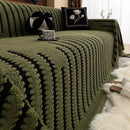 Loop Knit Stripe Sofa Cover