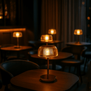 Fluted Glass Ambient Table Lamp