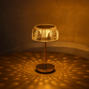 Fluted Glass Ambient Table Lamp