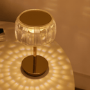 Fluted Glass Ambient Table Lamp