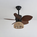 Palm Leaf Ceiling Fan Light