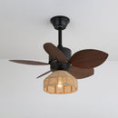 Palm Leaf Ceiling Fan Light