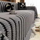 Loop Knit Stripe Sofa Cover