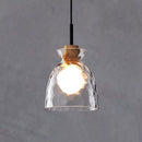 Nordic Style Rippled Glass Pendant Lamp