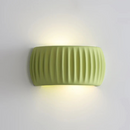 Minimal Ribbed Cylinder Wall Light