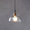 Nordic Style Rippled Glass Pendant Lamp