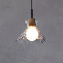Nordic Style Rippled Glass Pendant Lamp
