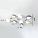 Brass Tri Disc Ceiling Light