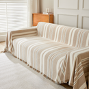 Neutral Stripe Sofa Cover