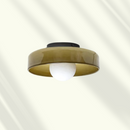 Sculptural Halo Disc Ceiling Light