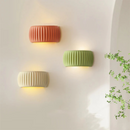Minimal Ribbed Cylinder Wall Light