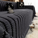 Loop Knit Stripe Sofa Cover