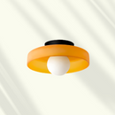 Sculptural Halo Disc Ceiling Light