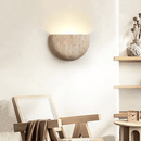 Plaster Half Bowl Wall Light