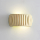 Minimal Ribbed Cylinder Wall Light