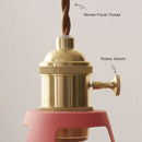 Vintage Enamel Dome Pendant Light