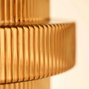 Sculptural Tiered Glass Pendant Light