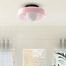 Sculptural Halo Disc Ceiling Light