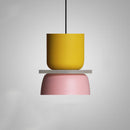 Sculptural Color Block Pendant Light