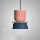 Sculptural Color Block Pendant Light