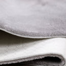 Light Grey Plush Area Rug