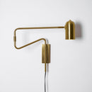 Metal Swing Arm Plug-In Wall Light
