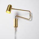 Metal Swing Arm Plug-In Wall Light
