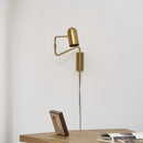 Metal Swing Arm Plug-In Wall Light