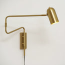 Metal Swing Arm Plug-In Wall Light