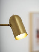 Metal Swing Arm Plug-In Wall Light